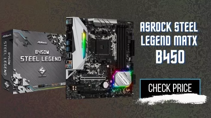 ASRock Steel Legend mATX B450 motherboard for gaming