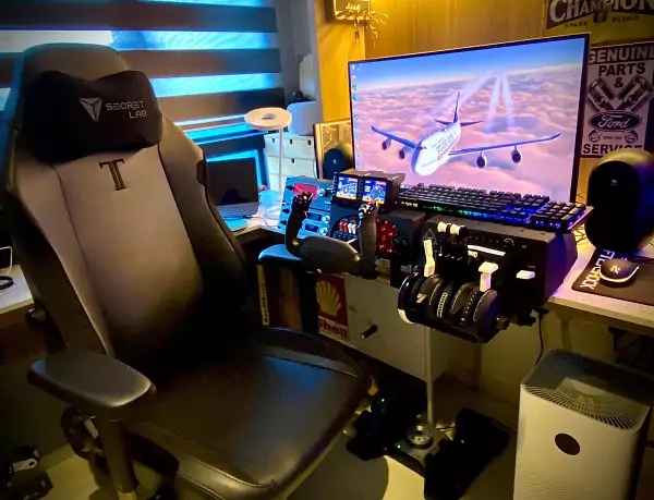 Lundy Wong's Home Flight Simulator Setup