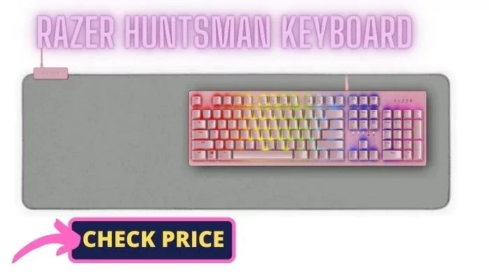 razer huntsman gaming pink keyboard