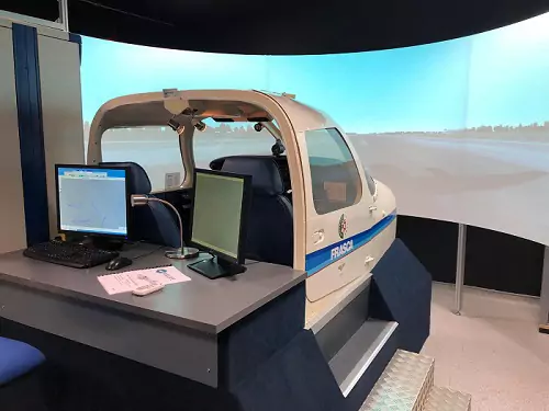 A university's Flight Simulator Cockpit